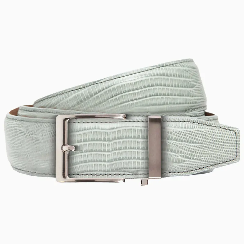 Lizard Light Grey Dress Ratchet Belt 1.575" Strap [40mm] sold by Nexbelt