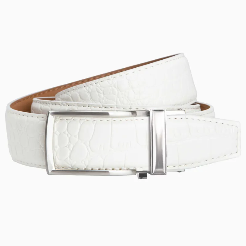 Alligator Pearl White V2 Ratchet Belt, 1 3/8" Strap [35mm] sold by Nexbelt