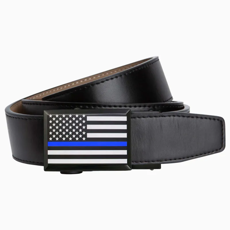 Thin Blue Line Golf Ratchet Belt 1.38" [35mm] sold by Nexbelt