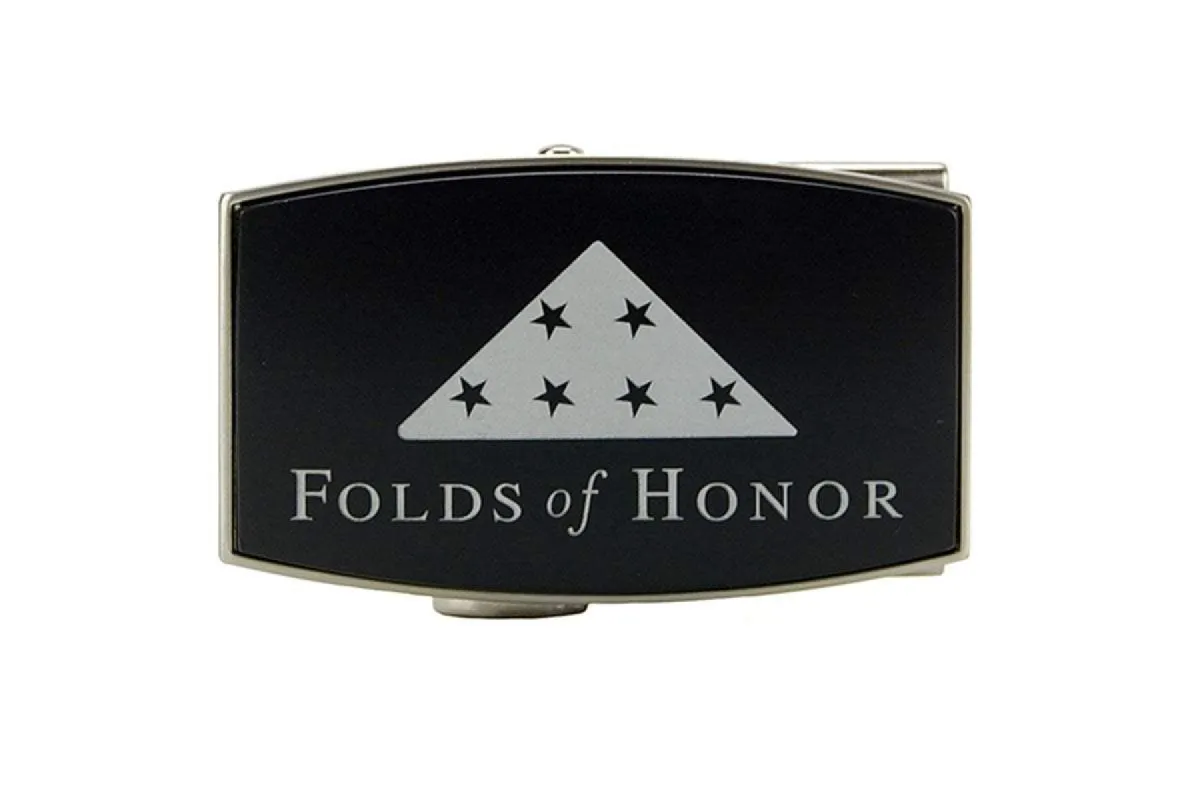 Folds Of Honor Black Aston Buckle, Fits 1 3/8" Straps [35mm] sold by Nexbelt