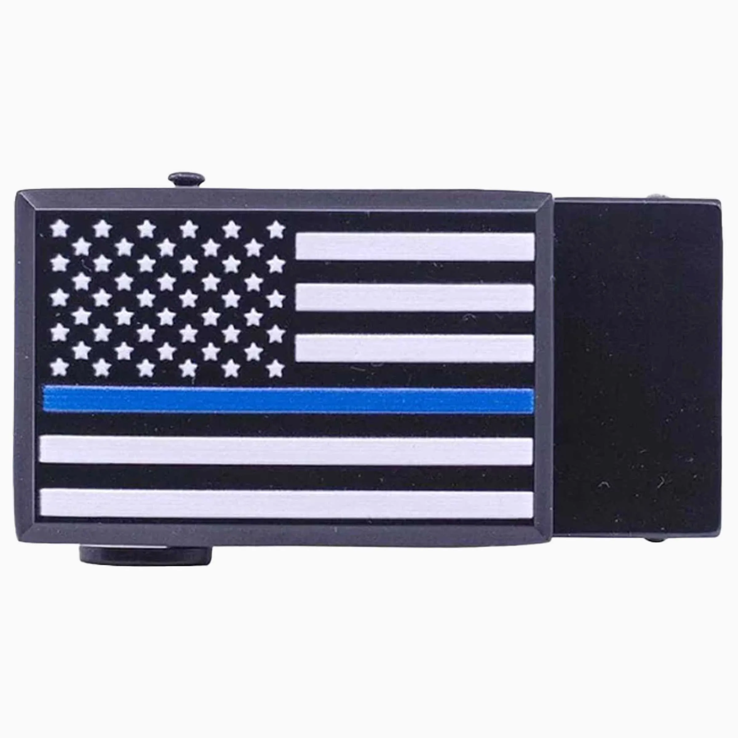 Thin Blue Line Go-In Golf Buckle, Fits 1 3/8" Straps sold by Nexbelt