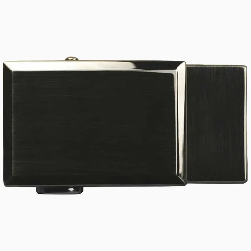 Shield Gunmetal Beveled Golf Buckle, Fits 1 3/8" Straps sold by Nexbelt