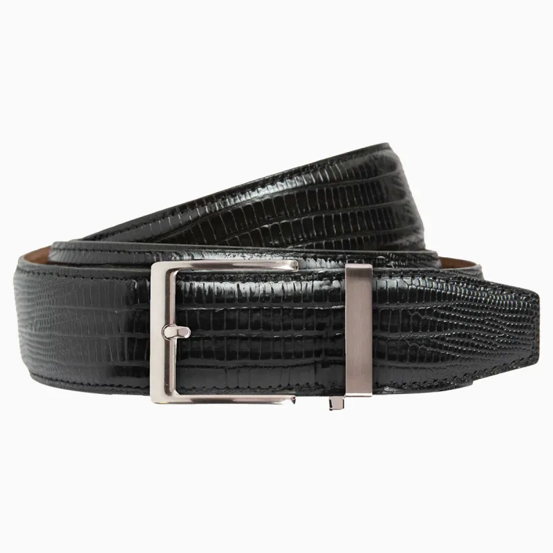 Lizard Black Dress Ratchet Belt 1.575" Strap [40mm] sold by Nexbelt