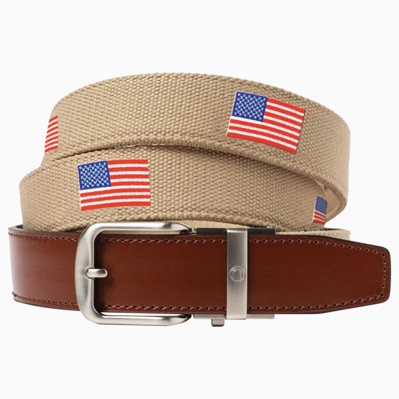 Newport USA Tan Golf Ratchet Belt 1.38" [35mm] sold by Nexbelt
