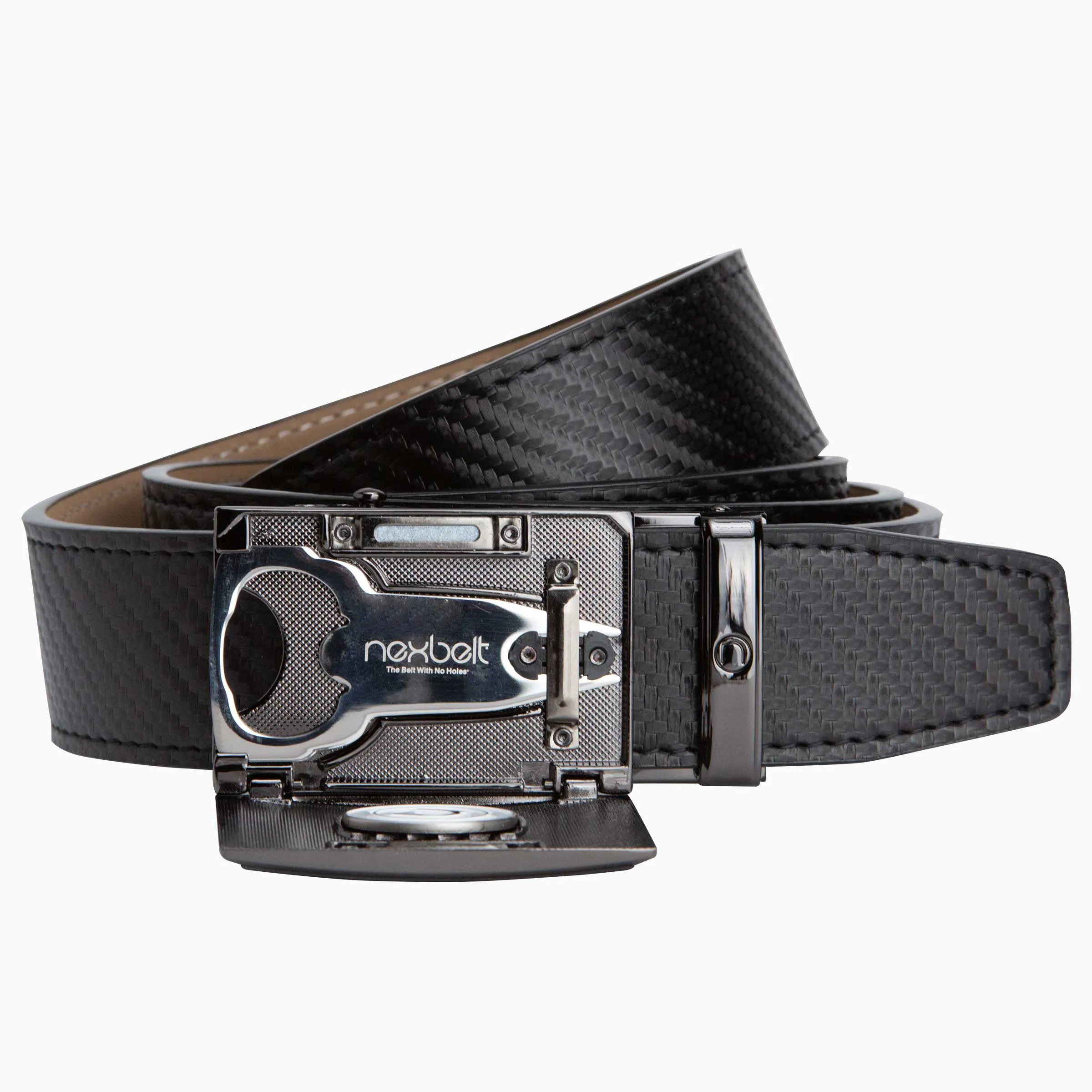 Fast Eddie Carbon Black, 1 3/8" Strap, Golf Belt sold by Nexbelt product image thumbnail 2