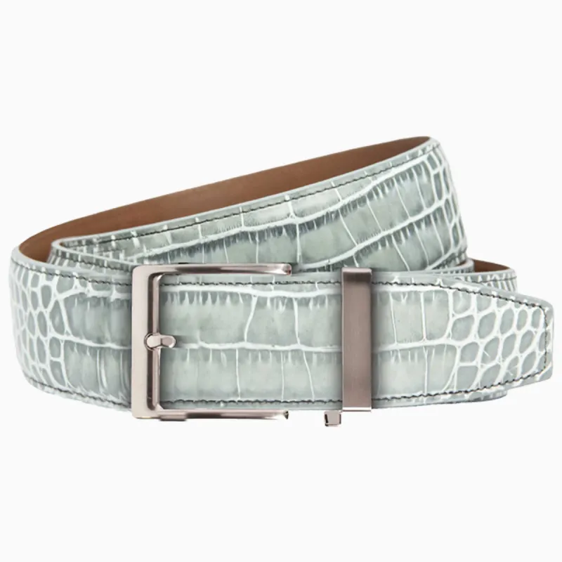 Kayiman Pearl Grey Dress Ratchet Belt 1.575" [40mm] sold by Nexbelt