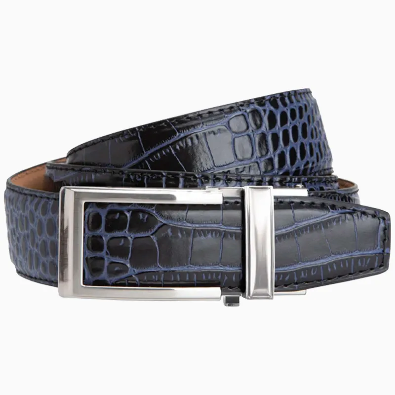 Cayman Black & Blue V2 Ratchet Belt 1 3/8" Strap [35mm] sold by Nexbelt