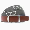 Bryan Bros Grey Embroidered Golf Belt 1.38" [35mm] sold by Nexbelt