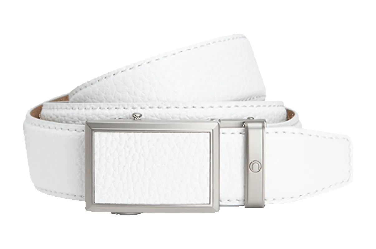 Go-In Pebble Grain Winner White Golf Belt 1 3/8" Strap [35mm] sold by Nexbelt