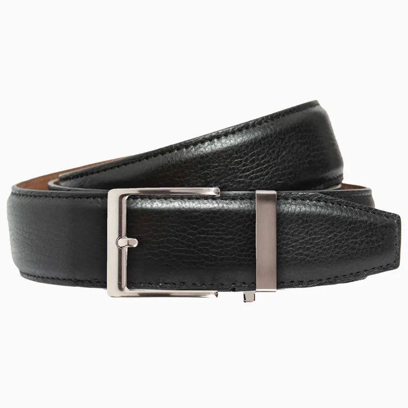 Pebble Black Dress Ratchet Belt  1.575" Strap [40mm] sold by Nexbelt