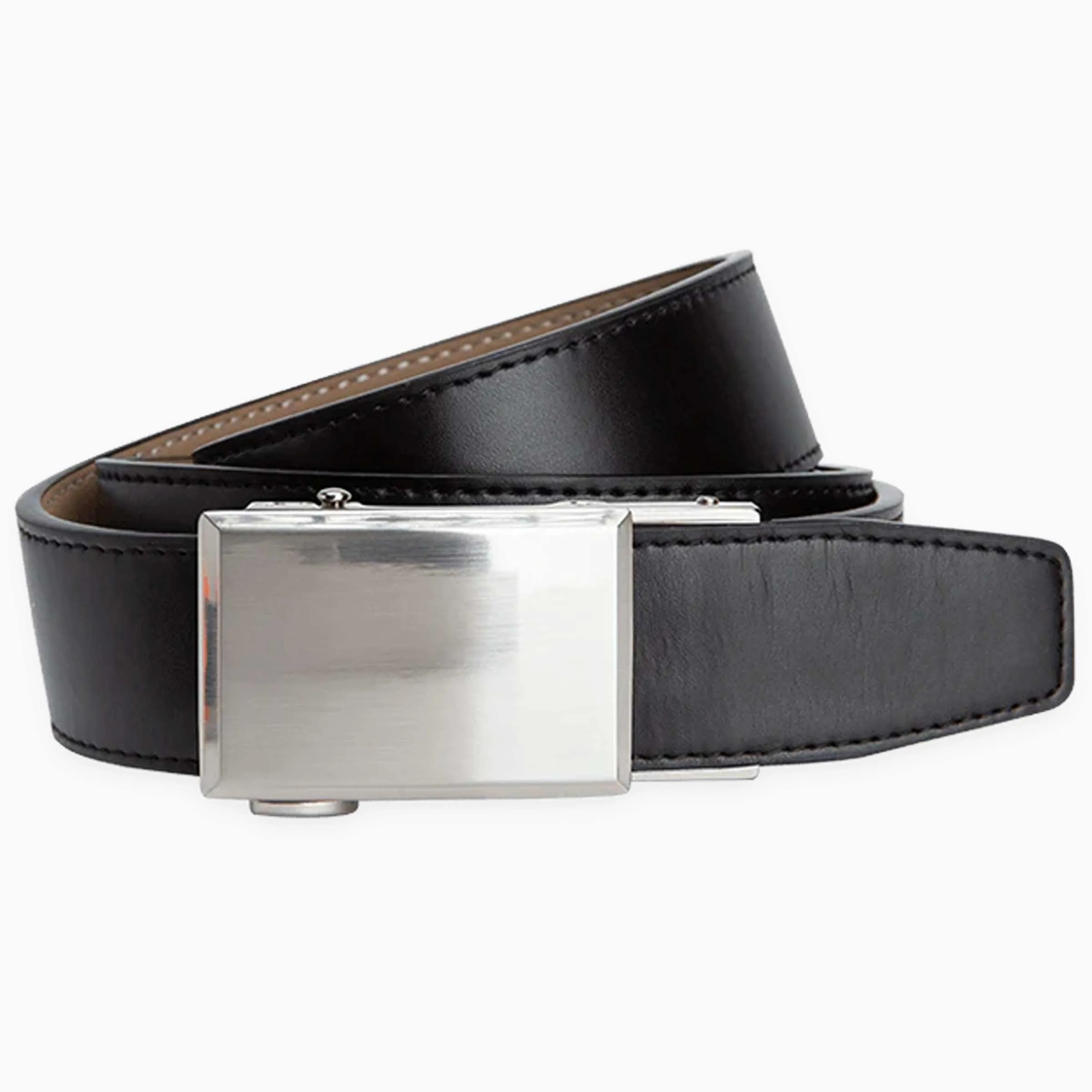 Classic Shield V.3 Black, 1 3/8" Strap, Custom Dress Belt sold by Nexbelt