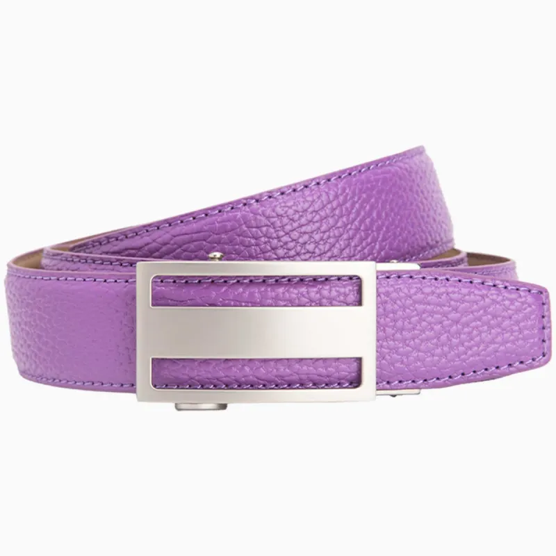 Classic Pebble Grain Purple, 1 3/8" Strap, Golf Ratchet Belt sold by Nexbelt