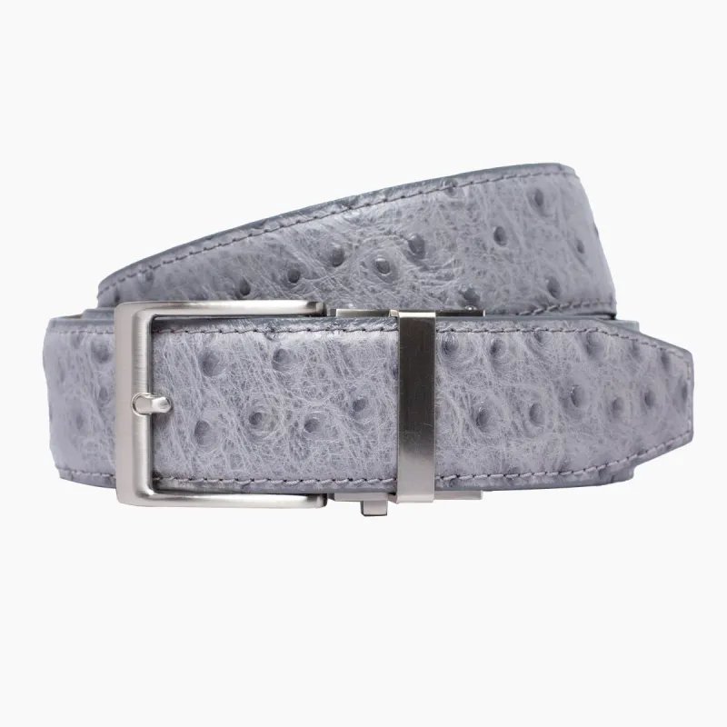 Ostrich Lt Grey Ratchet Belt 1.575" [40mm] sold by Nexbelt