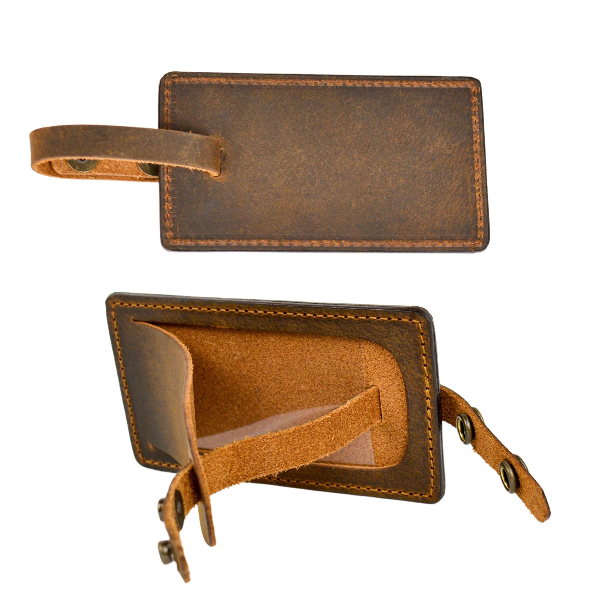 Traveler Luggage Tag, Brown sold by Nexbelt product image thumbnail 2