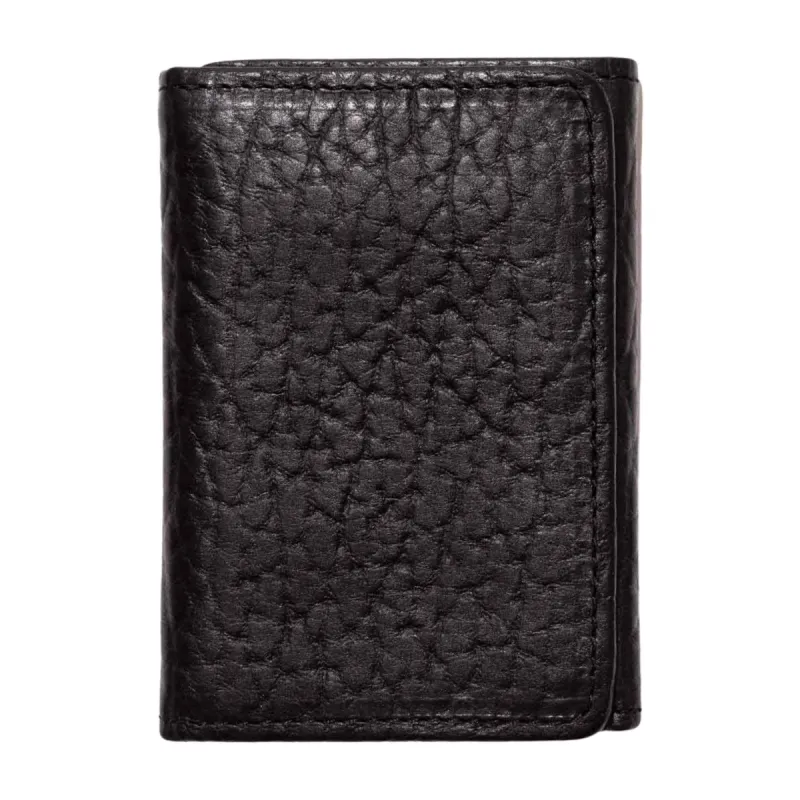 Bison Tri-Fold Black Wallet sold by Nexbelt