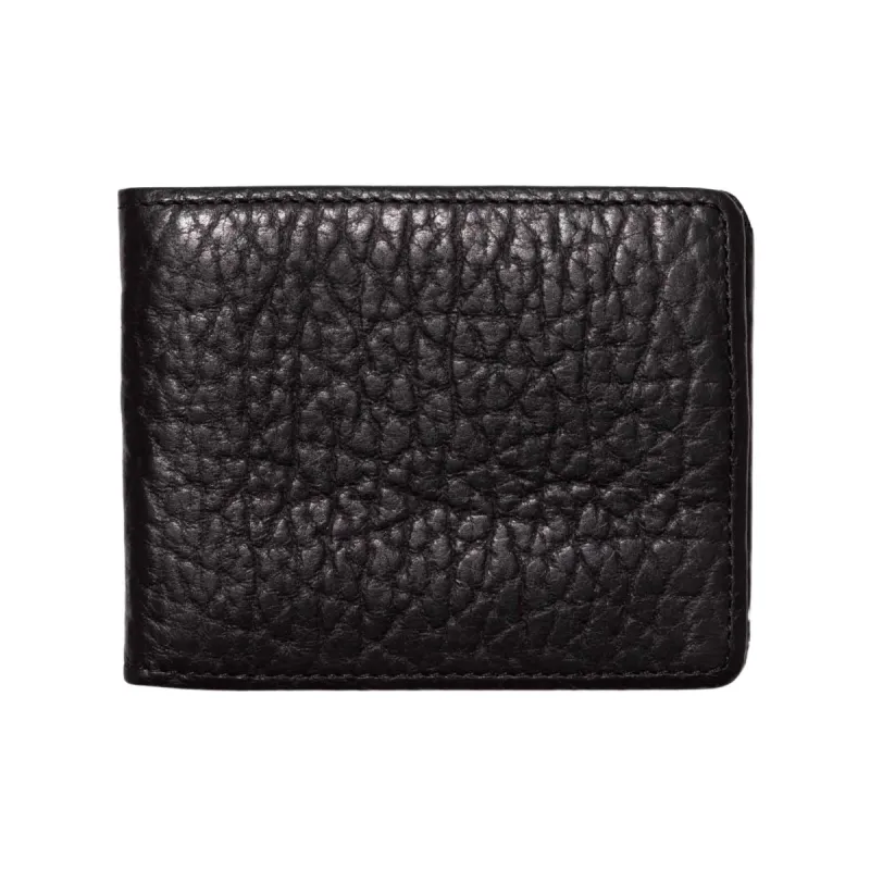 Bison Bi-Fold Black Wallet sold by Nexbelt