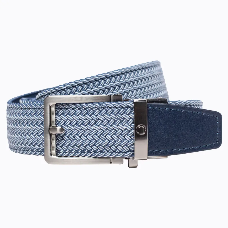 Braided Blue Cord Golf Ratchet Belt 1.38" [35mm] sold by Nexbelt