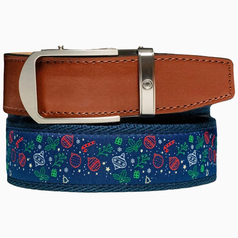 Hampton Ornament Golf Ribbon Ratchet Belt 1.38" [35mm] sold by Nexbelt