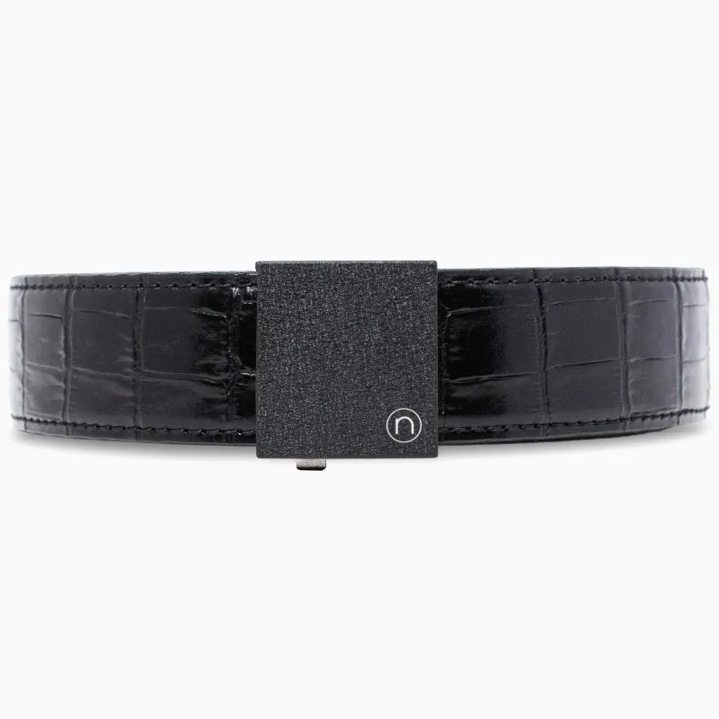 Supreme Crocodile Black EDC Ratchet Belt, 1.5" [38mm] sold by Nexbelt