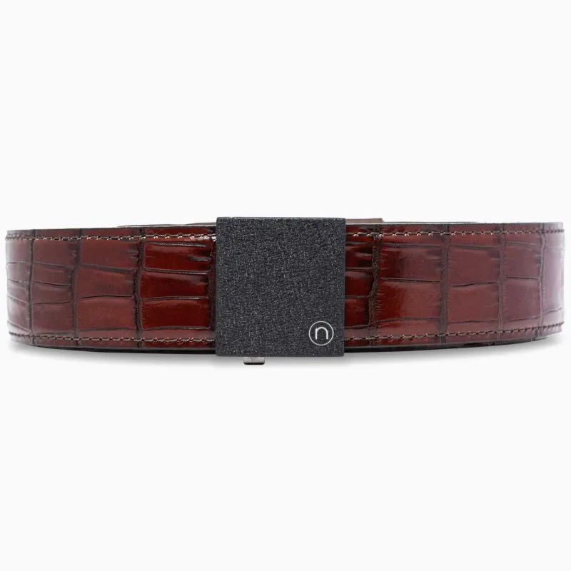 Supreme Crocodile Brown EDC Ratchet Belt, 1.5" [38mm] sold by Nexbelt