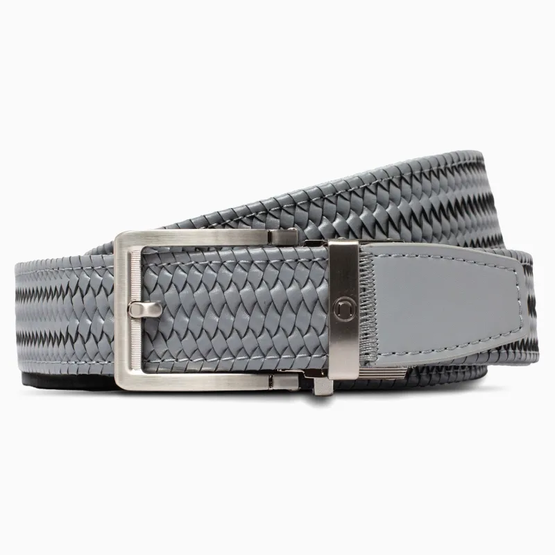 Braided Grey Leather Golf Ratchet Belt 1.38" [35mm] sold by Nexbelt