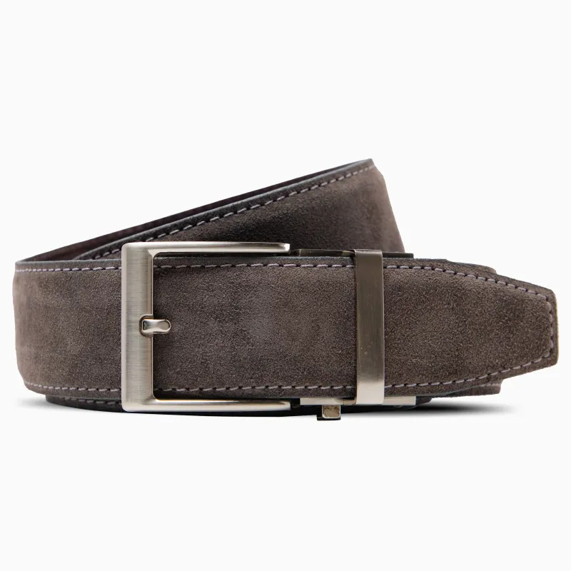 The Greybourne Suede Grey Leather Dress Belt, 1.575" [40mm] sold by Nexbelt
