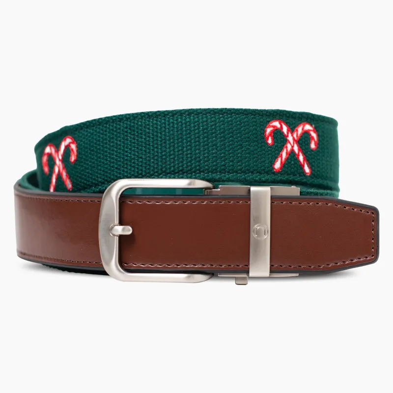 Candy Cane Classic Golf Ratchet Belt 1.38" [35mm] sold by Nexbelt