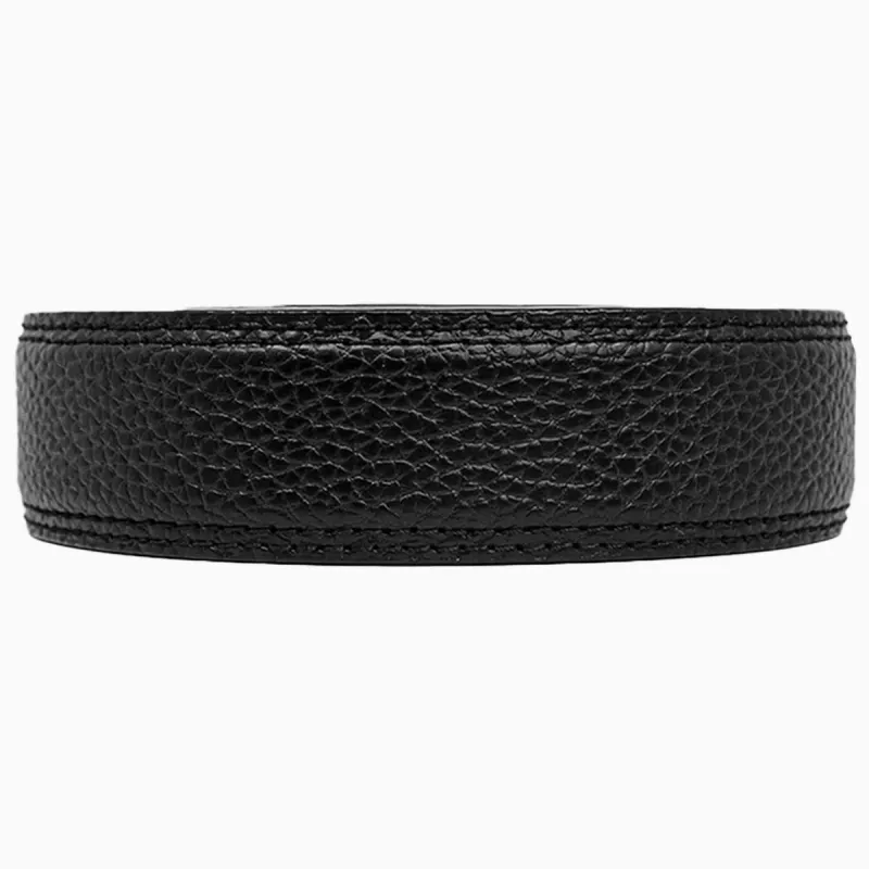 Pebble Grain Pitch Black Strap 1.38" [35mm] sold by Nexbelt