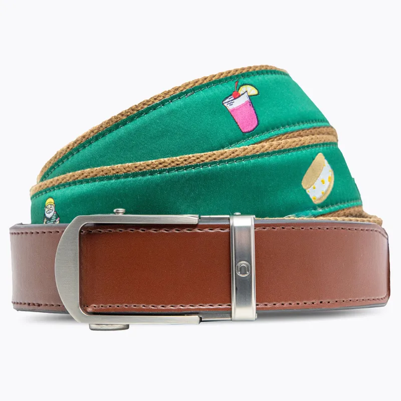 Hampton Augusta V2 Golf Ribbon Ratchet Belt 1.38" [35mm] sold by Nexbelt