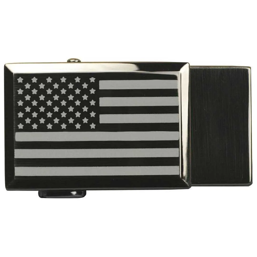 Go-In! Beveled USA Flag Gunmetal Buckle sold by Nexbelt