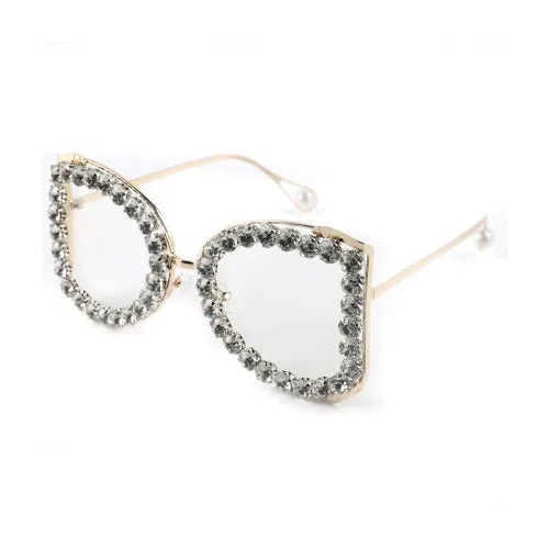 Diamond Large Frame Pearl Sunglasses sold by Onlymaker product image thumbnail 3