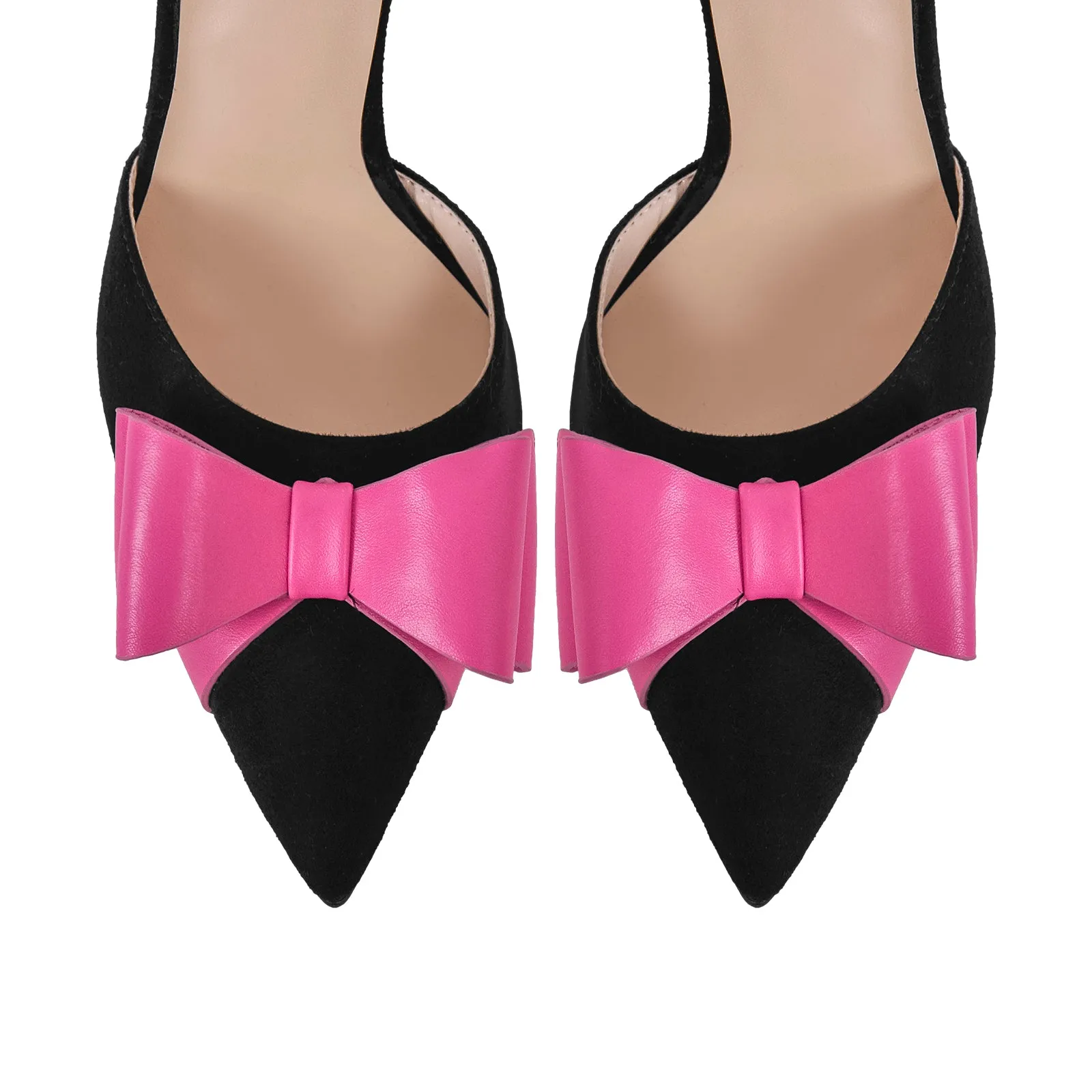 Pointed Toe Stiletto Slingback Bow Pumps sold by Onlymaker product image thumbnail 5