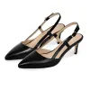 Pointed Toe Kitten Heel Slingback Pumps sold by Onlymaker