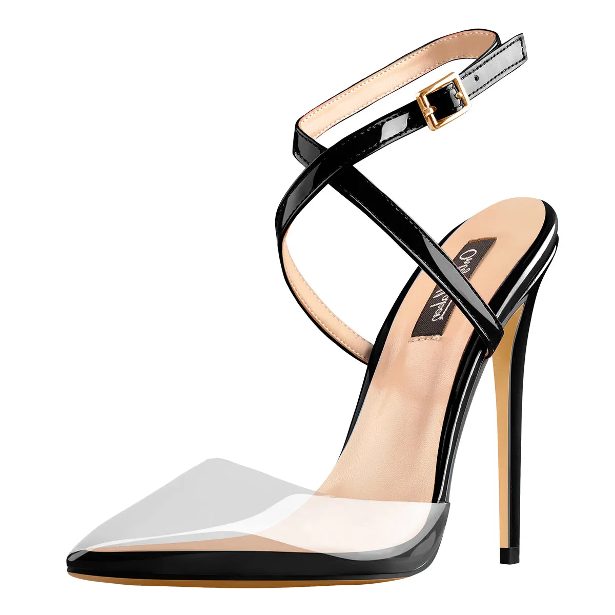 Pointed Toe Slingback High Heels Cross Strap Pumps sold by Onlymaker product image thumbnail 3