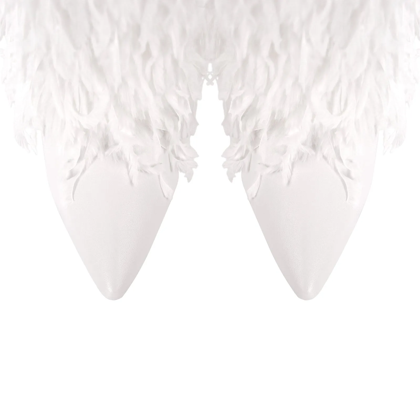 Fur Pointed Toe Chunky Heel Mid-Calf Boots sold by Onlymaker product image thumbnail 5