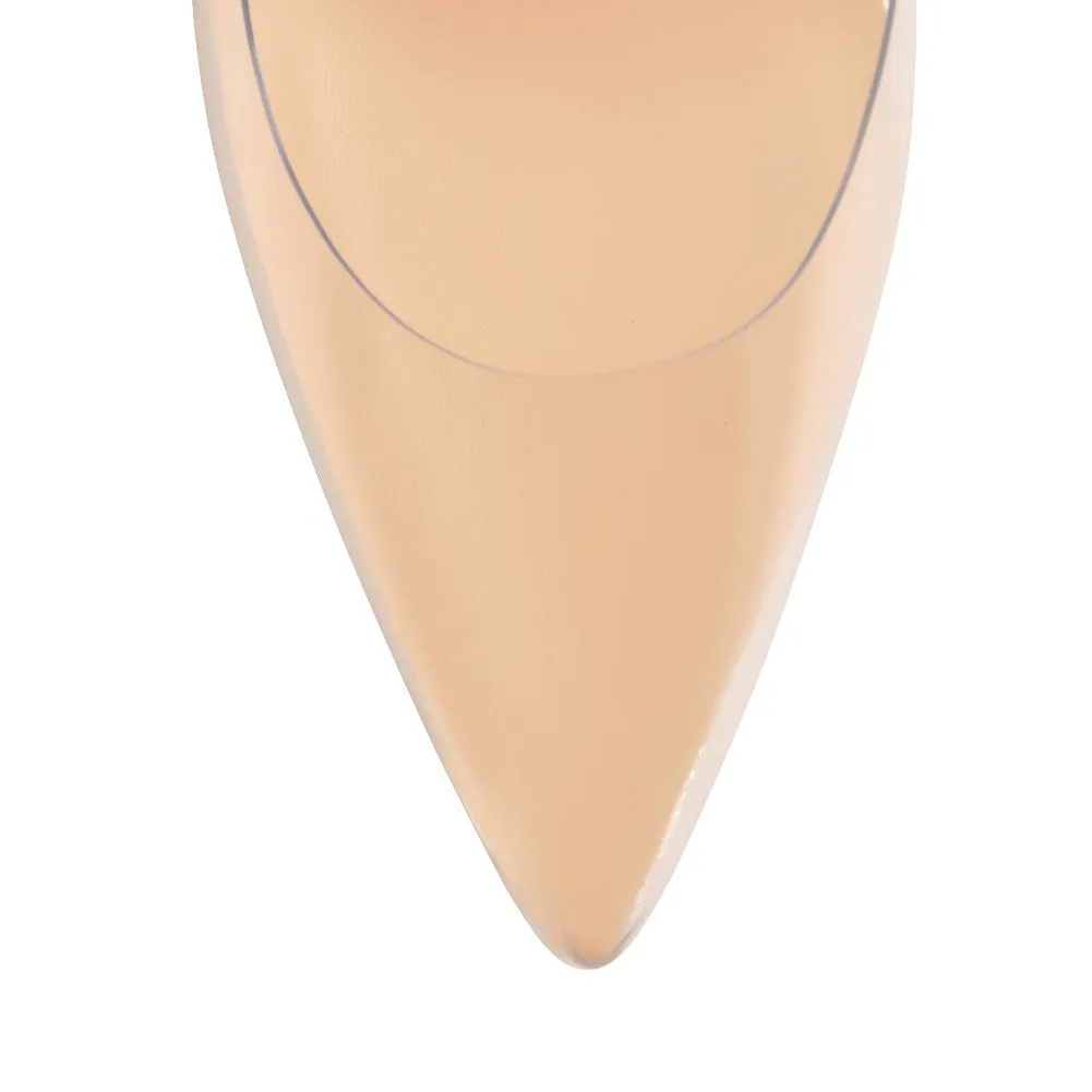 Transparent Pointed Toe Slingback Holographic Stiletto High Heel Pumps sold by Onlymaker product image thumbnail 4