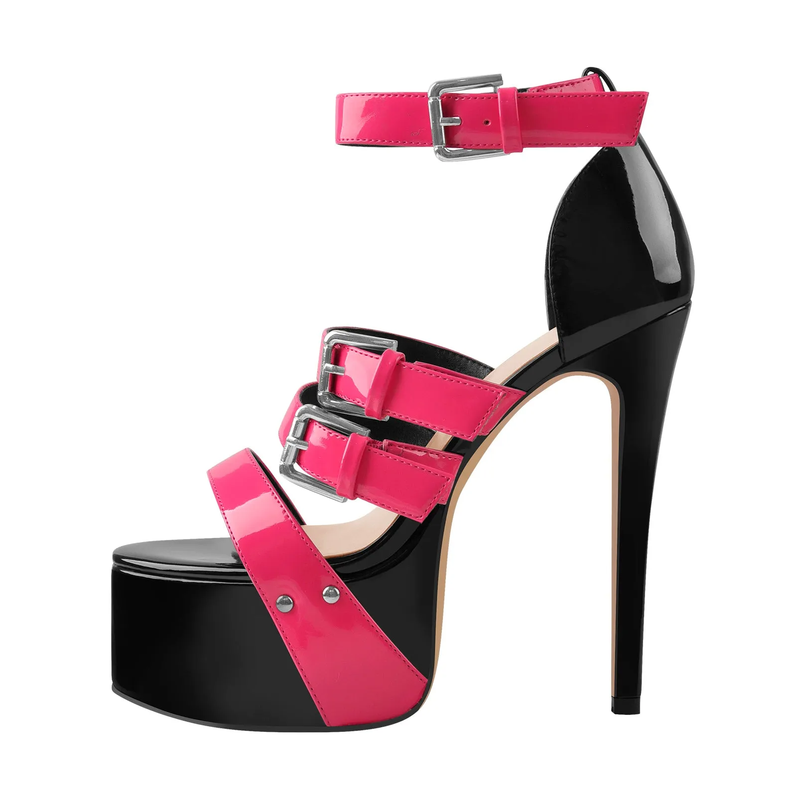 Platform Stiletto High Heels Buckle Sandals sold by Onlymaker product image thumbnail 4