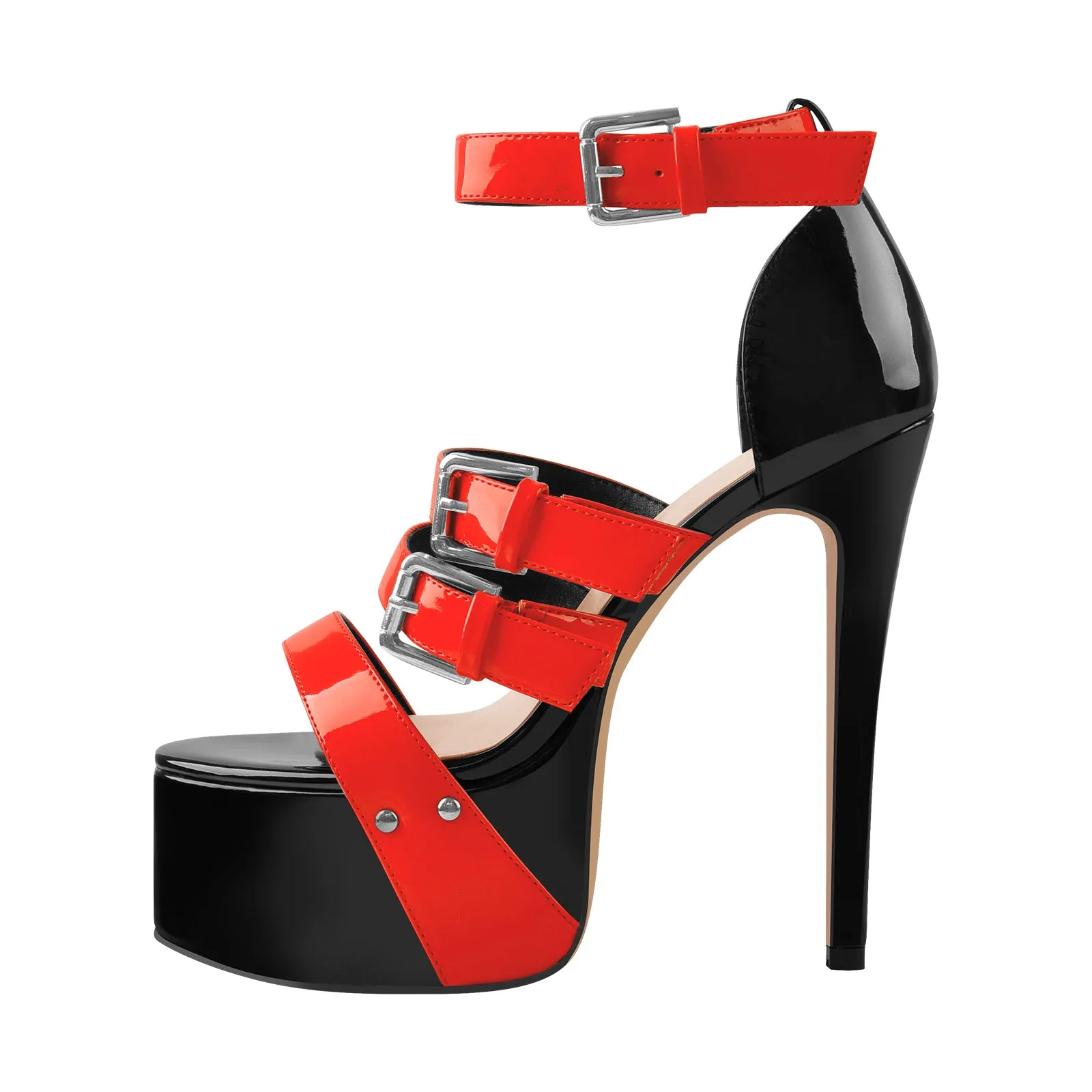 Platform Stiletto High Heels Buckle Sandals sold by Onlymaker
