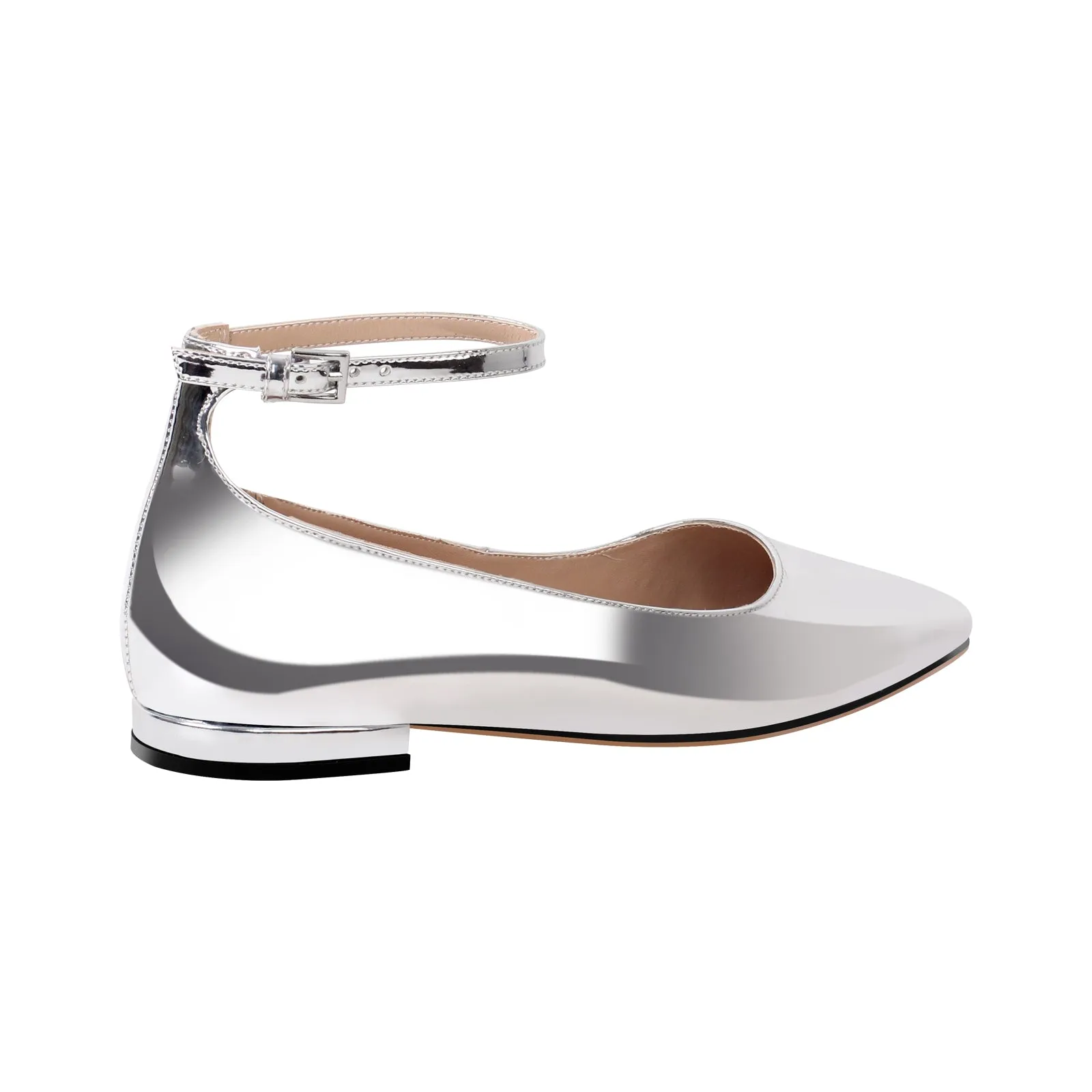 Square Toe Ankle Strap Flats sold by Onlymaker product image thumbnail 4