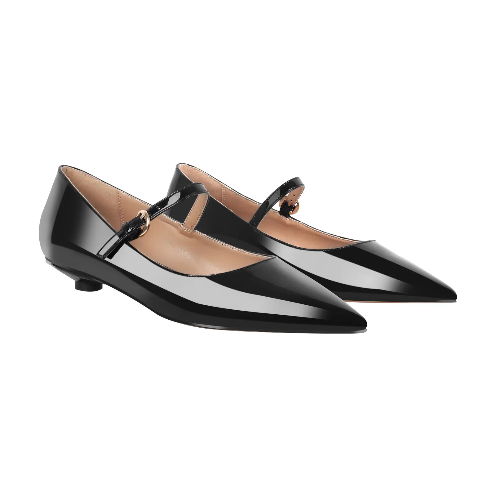 Patent Leather Round Heel Flats sold by Onlymaker product image thumbnail 3