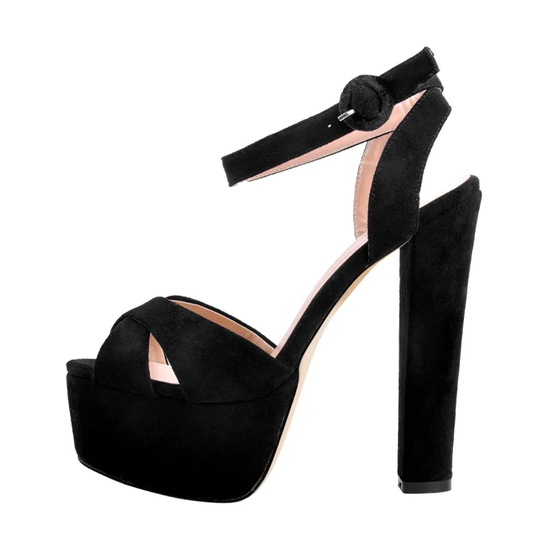 Platform Chunky High Heel Sandals sold by Onlymaker