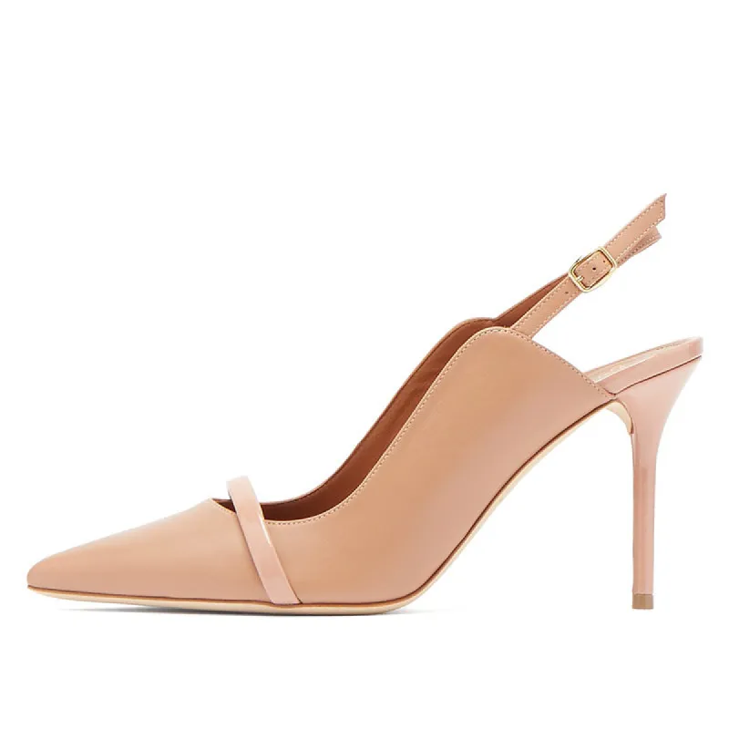 Pointed Toe Buckle Stiletto Slingback Pumps sold by Onlymaker