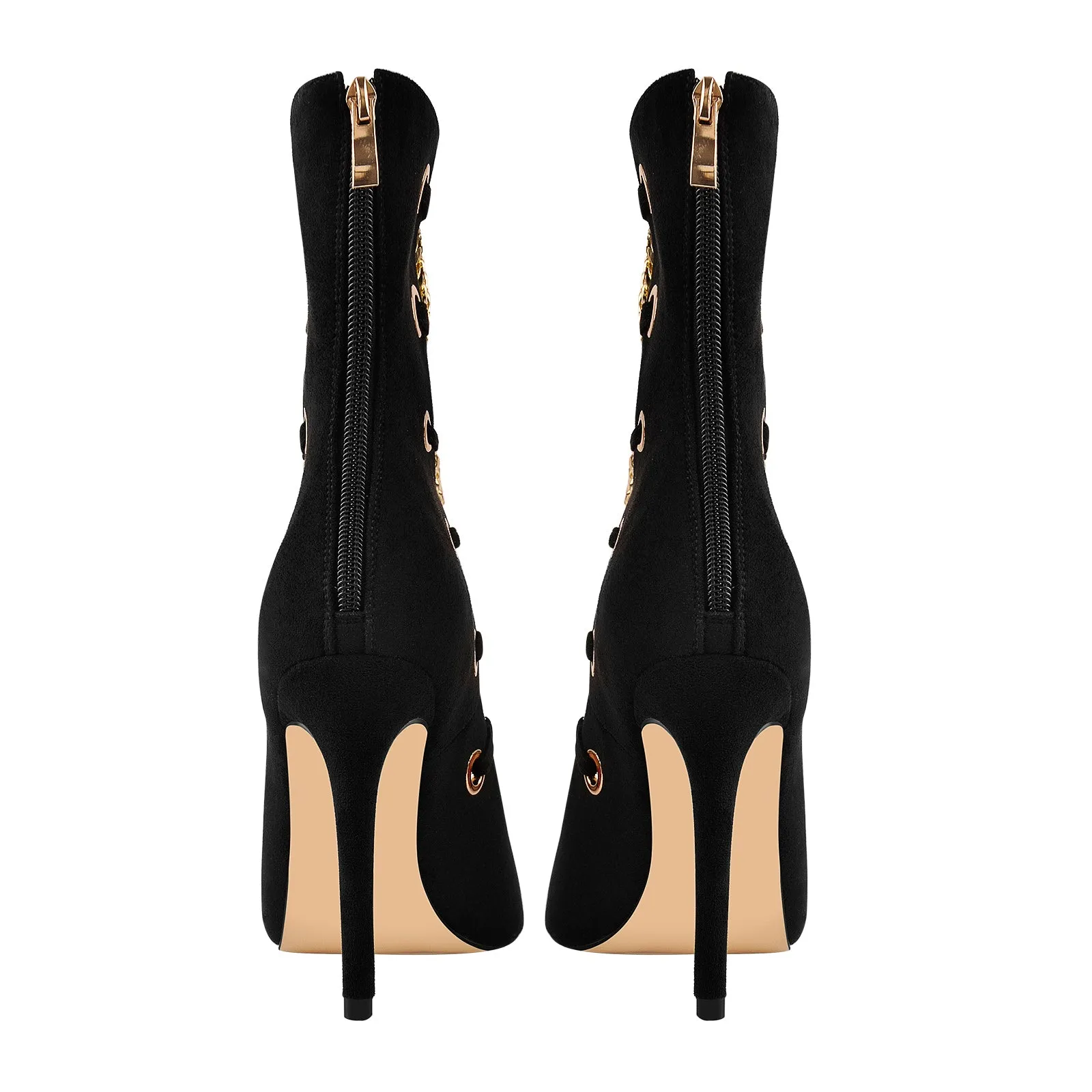 Metal Chain Pointed Toe High Boots sold by Onlymaker product image thumbnail 3