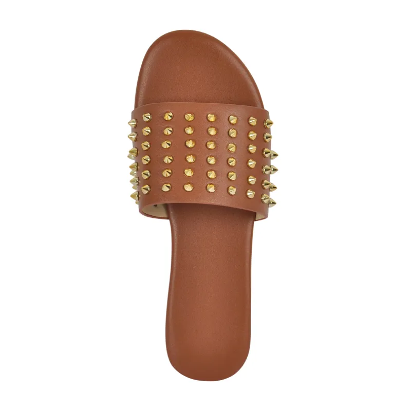 Open Toe Rivet Studded Flat Sandals sold by Onlymaker