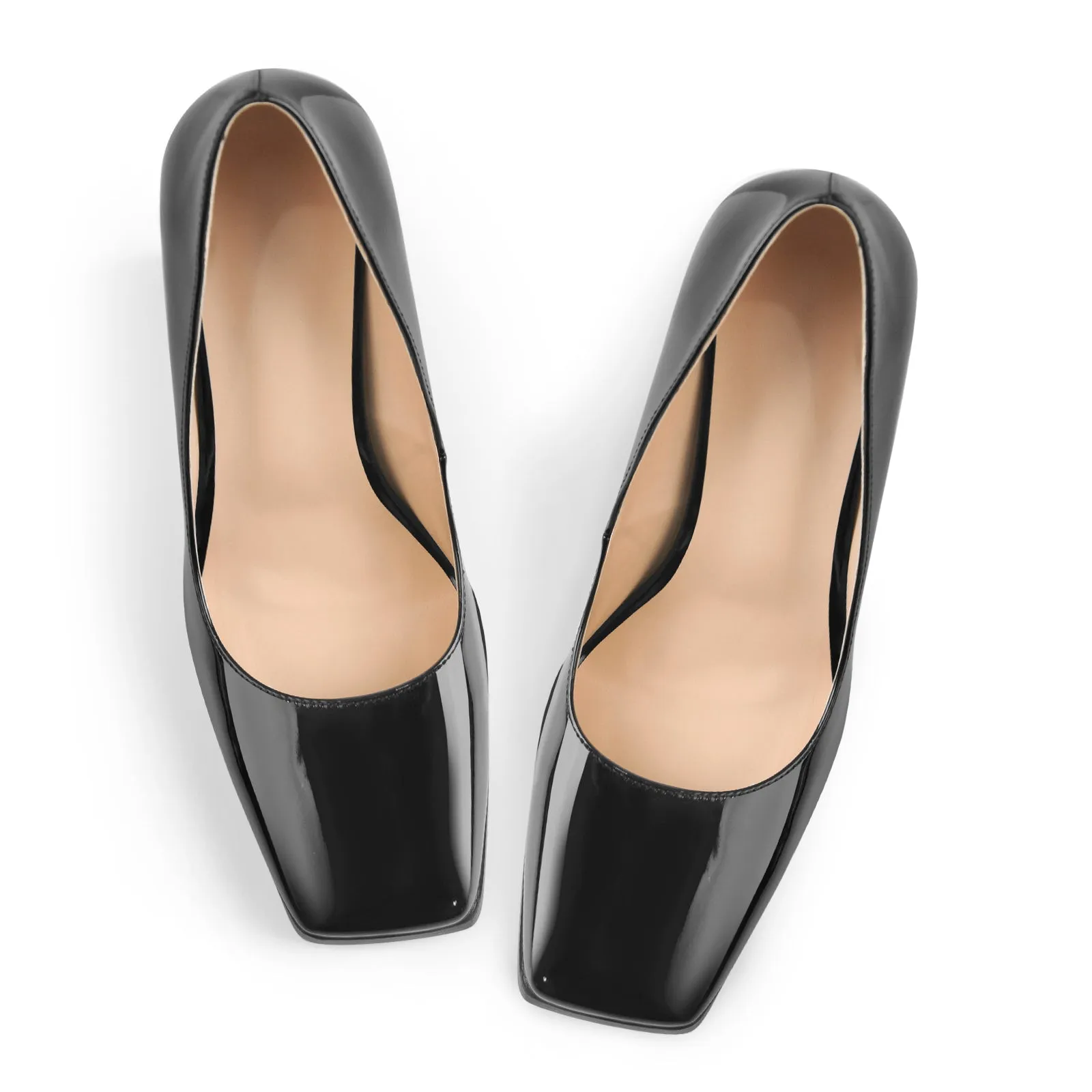 Square Toe Triangle Block High Heels Pumps sold by Onlymaker product image thumbnail 2