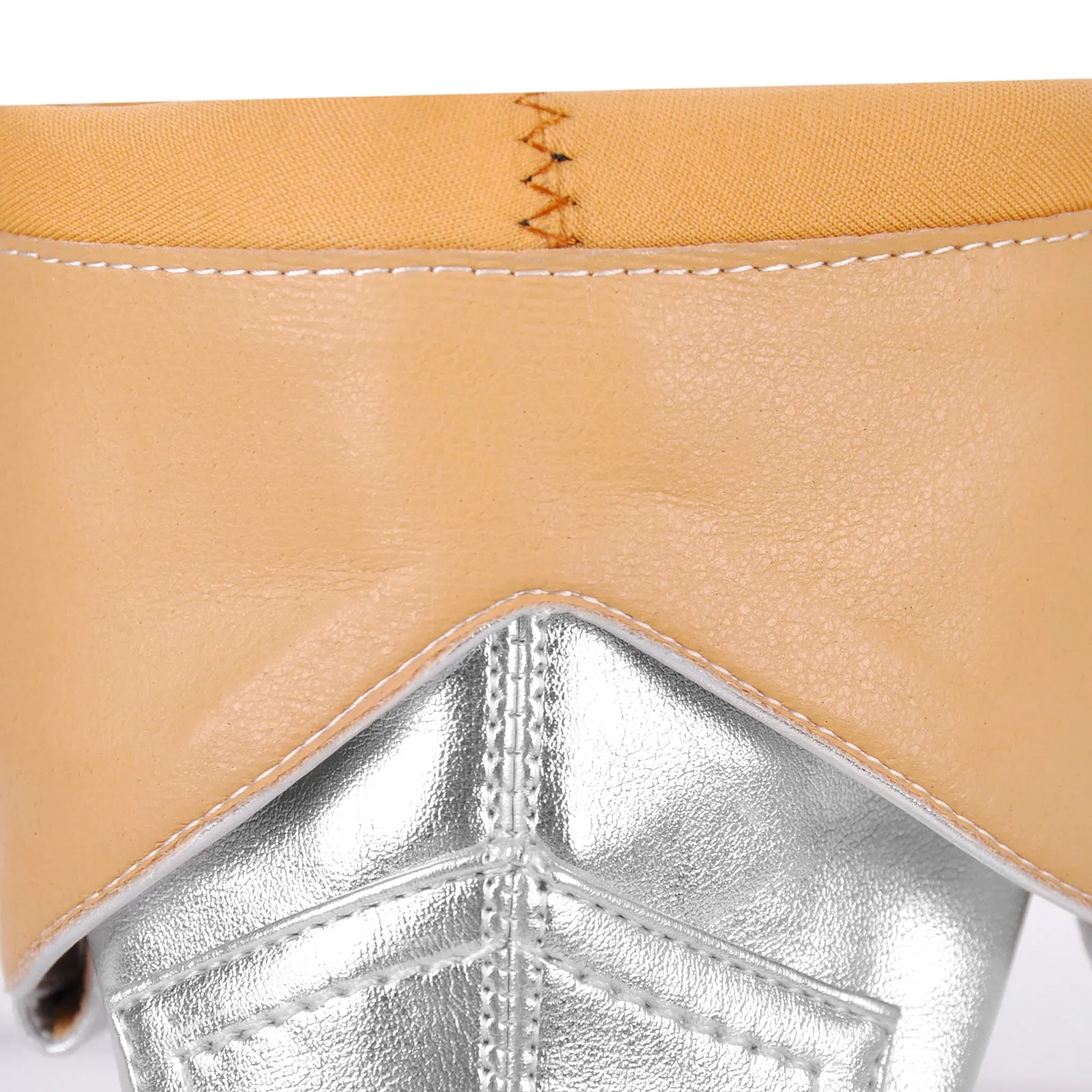 Metallic Pointed Toe Mid-Calf Chunky Heel Western Boots sold by Onlymaker product image thumbnail 5