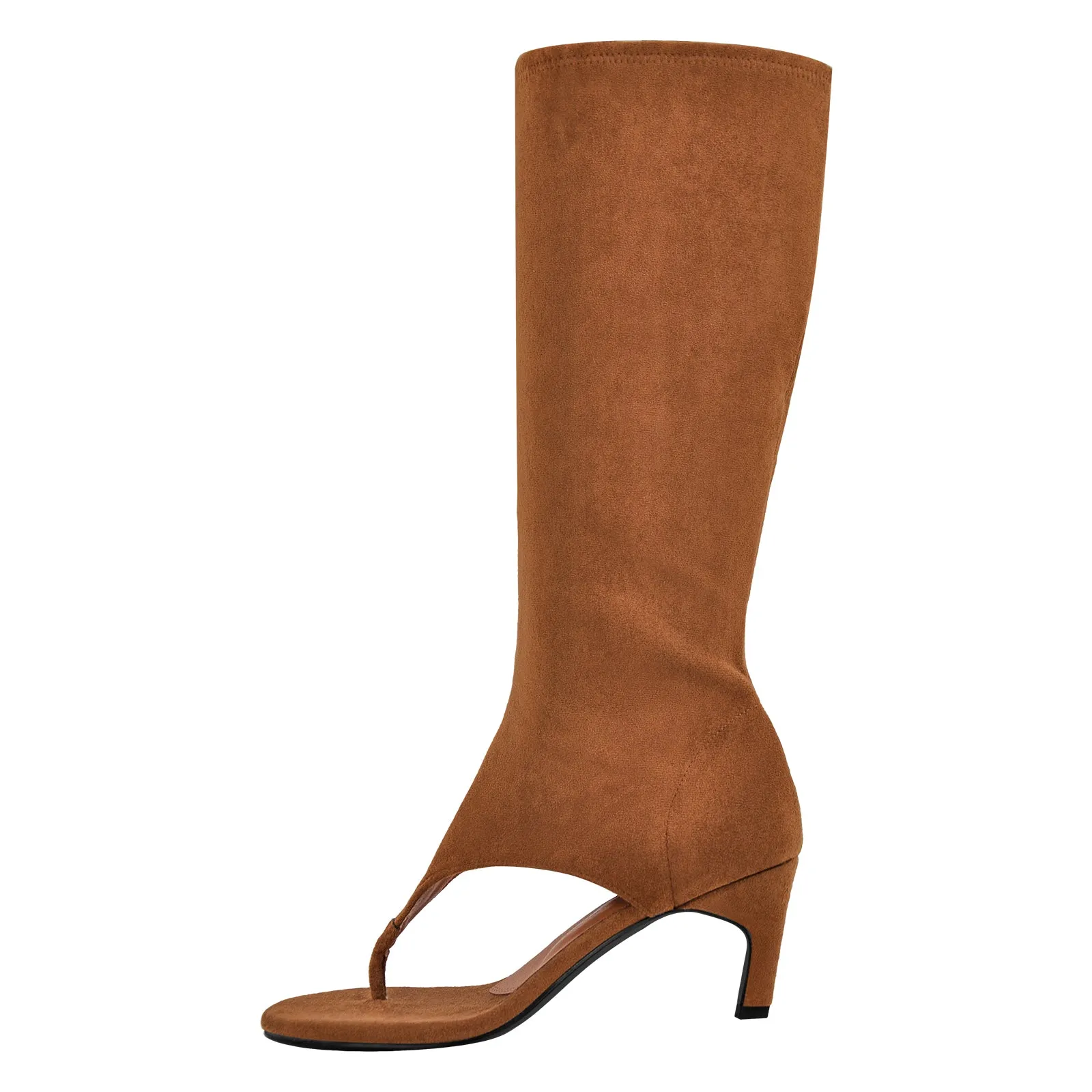 Thong Round Toe Mid-Calf Bootie Sandals sold by Onlymaker product image thumbnail 5