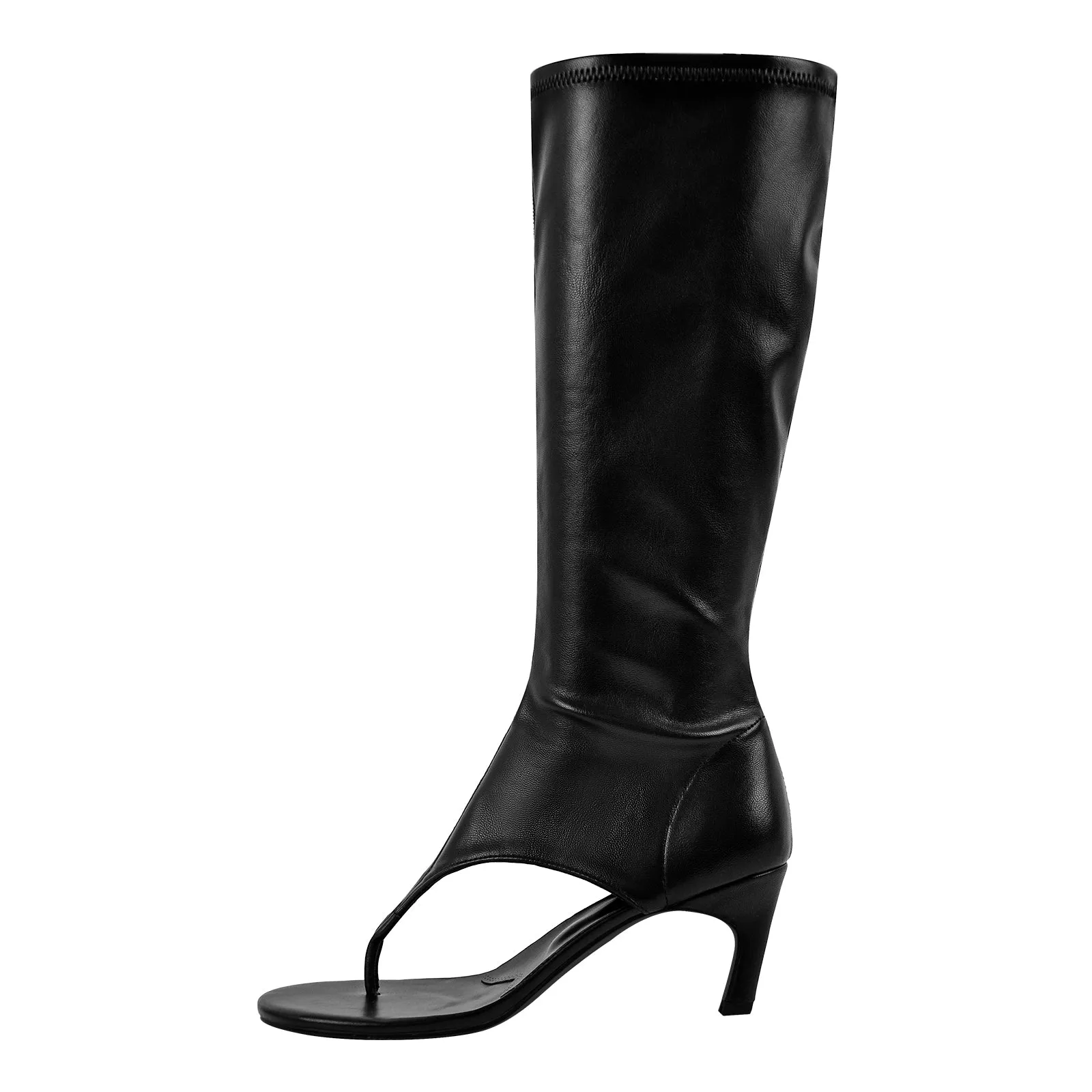 Thong Round Toe Mid-Calf Bootie Sandals sold by Onlymaker