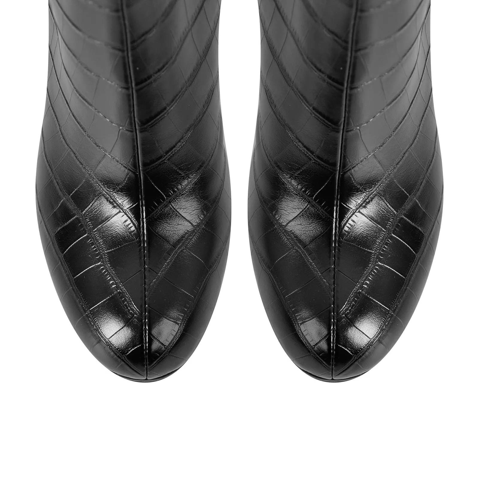 Round Toe Platform Chunky Heel Knee High Boots sold by Onlymaker product image thumbnail 4