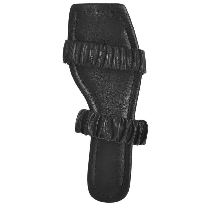 Black Elastic Flat Slipper sold by Onlymaker